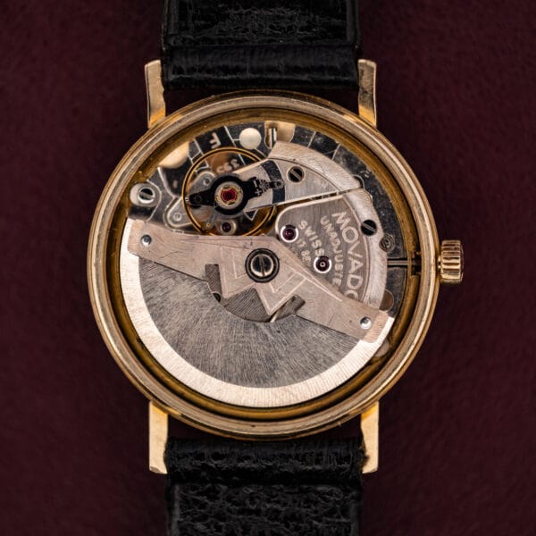 Movado Kingmatic S caliber 395F automatic with Movado-signed full rotor inside gold filled case