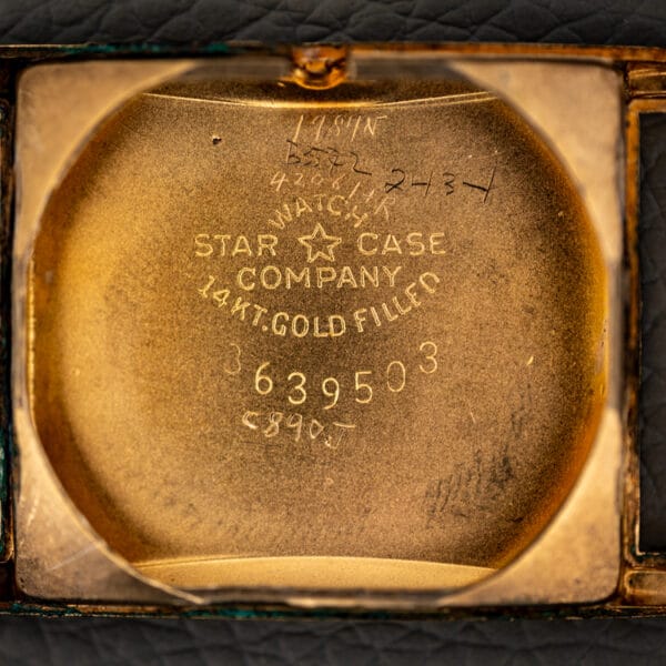 Girard-Perregaux 1791 inner caseback stamped STAR WATCH CASE COMPANY 14 KT. GOLD FILLED with serial 639503