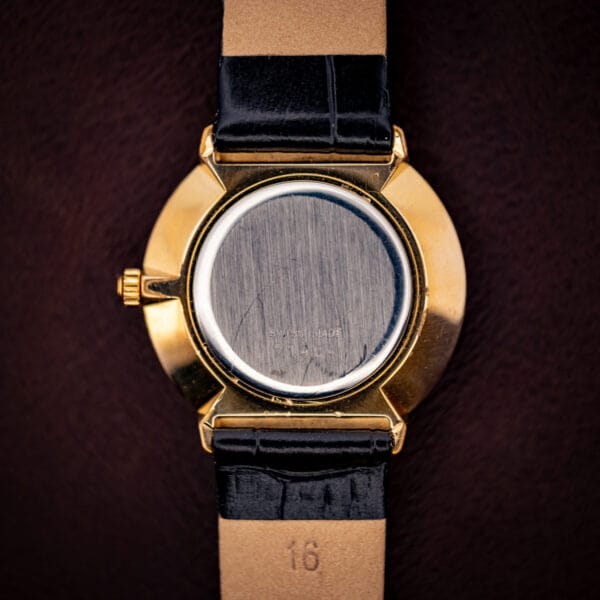 Concord watch caseback, gold plated case with stainless steel back stamped SWISS MADE 71464