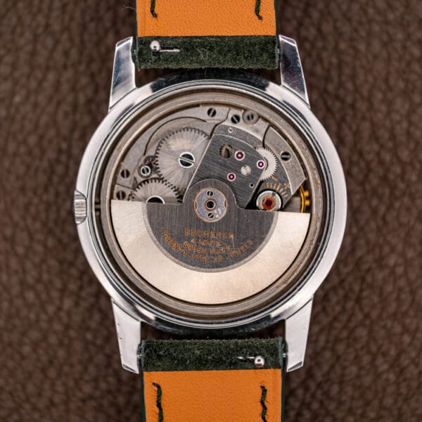 Bucherer 6232 full-rotor automatic movement, rotor signed BUCHERER 4 ADJTS SWISS MADE TWENTY-FIVE 25 JEWELS