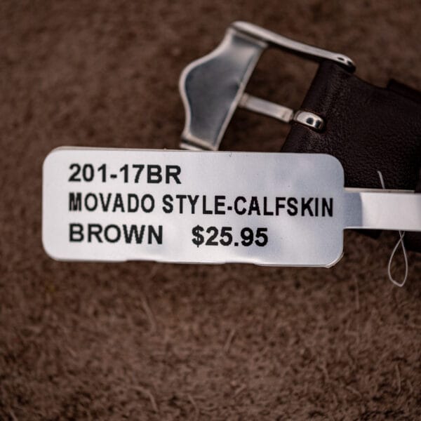 Girard-Perregaux Gyromatic new brown calfskin leather strap with plain polished steel pin buckle