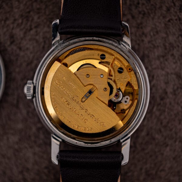 Girard-Perregaux Gyromatic gilt rotor signed Girard-Perregaux and Co, GYROMATIC, UNADJUSTED, seventeen jewels