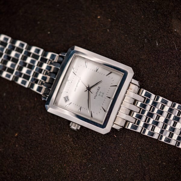 Zenith Elite 670 dial detail with the faceted Zenith star below twelve