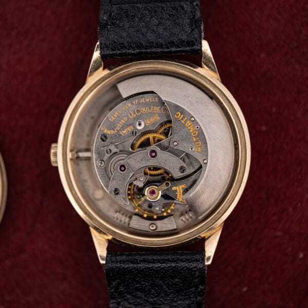 LeCoultre caliber 476/3 bumper automatic movement, partial-arc rotor engraved AUTOMATIC above seventeen jewels and Swiss bridges