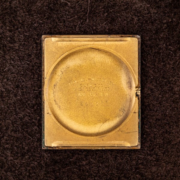 Inner caseback of Longines 3217-428 stamped LONGINES-WITTNAUER, STAR W. C. CO. and CASE 3217-428